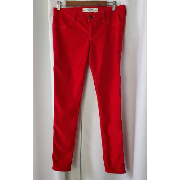 Abercrombie & Fitch Red corduroy Size W28 / 6 - Picture 1 of 8
